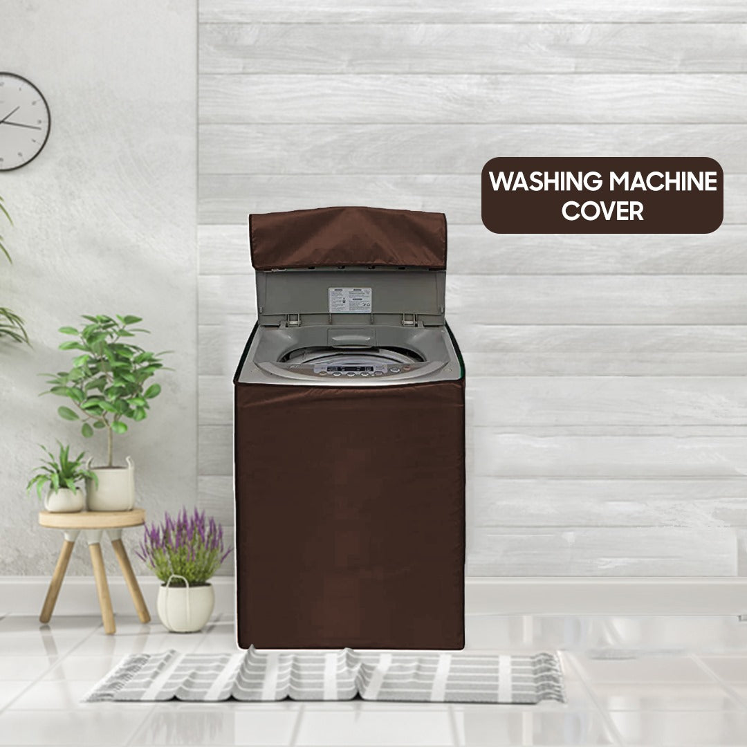 washing machine cover brown
