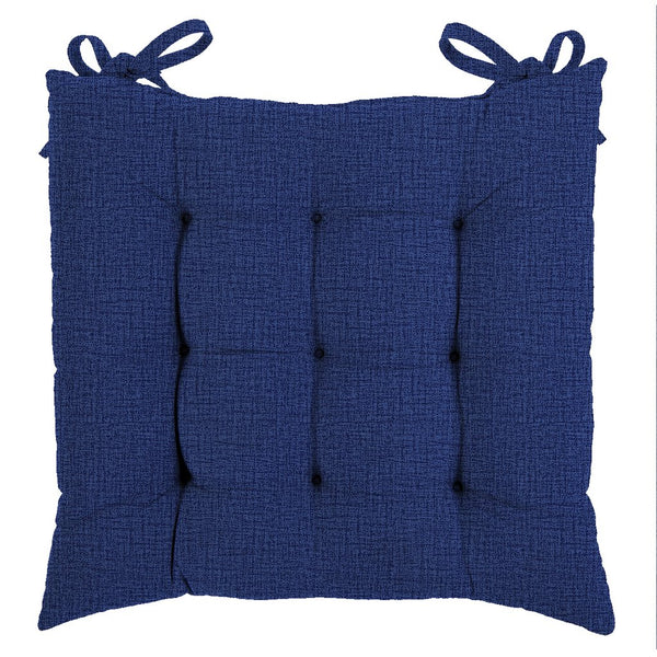 Chair Pad With Strap - Navy Blue