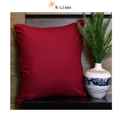 Solid Maroon Cushion Cover