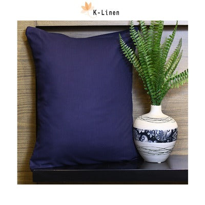 Solid Blue Cushion Cover - Pack Of Two