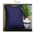 solid blue cushion cover cushion cover.