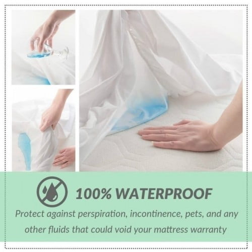 Water Proof Mattress Protector - White