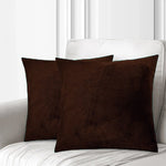 velvet premium cushion cover brown cushion cover.