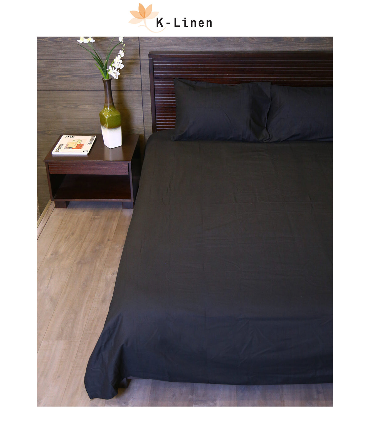 black solid bed sheet set bed sheet set.