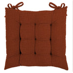 chair pad with strap brown chair pad with a strap.