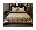 cotton duvet cover set camel floral 3pcs duvet cover set.