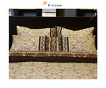 cotton duvet cover set camel floral 3pcs duvet cover set.