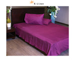 dark purple solid bed sheet set bed sheet set.