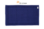 greek bath mat blue