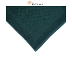 greek bath mat green