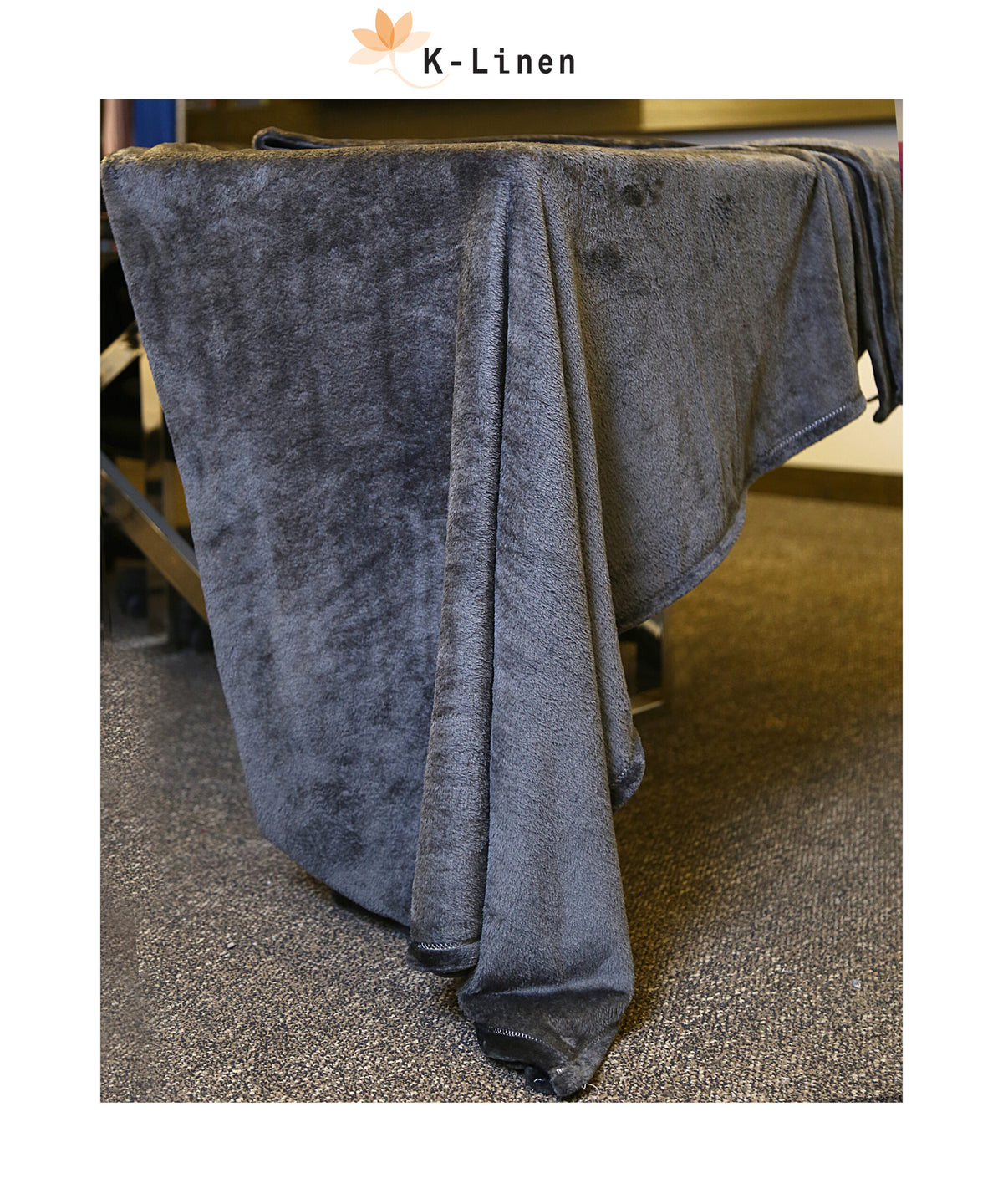 charcoal microfiber plush blanket blanket.