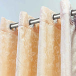 jacquard curtains with lining golden