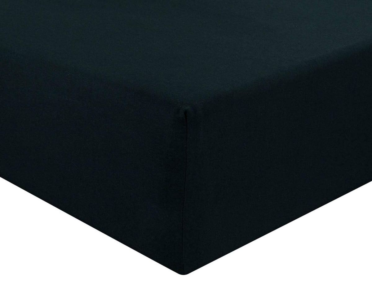 Jersey FItted Sheet - Black