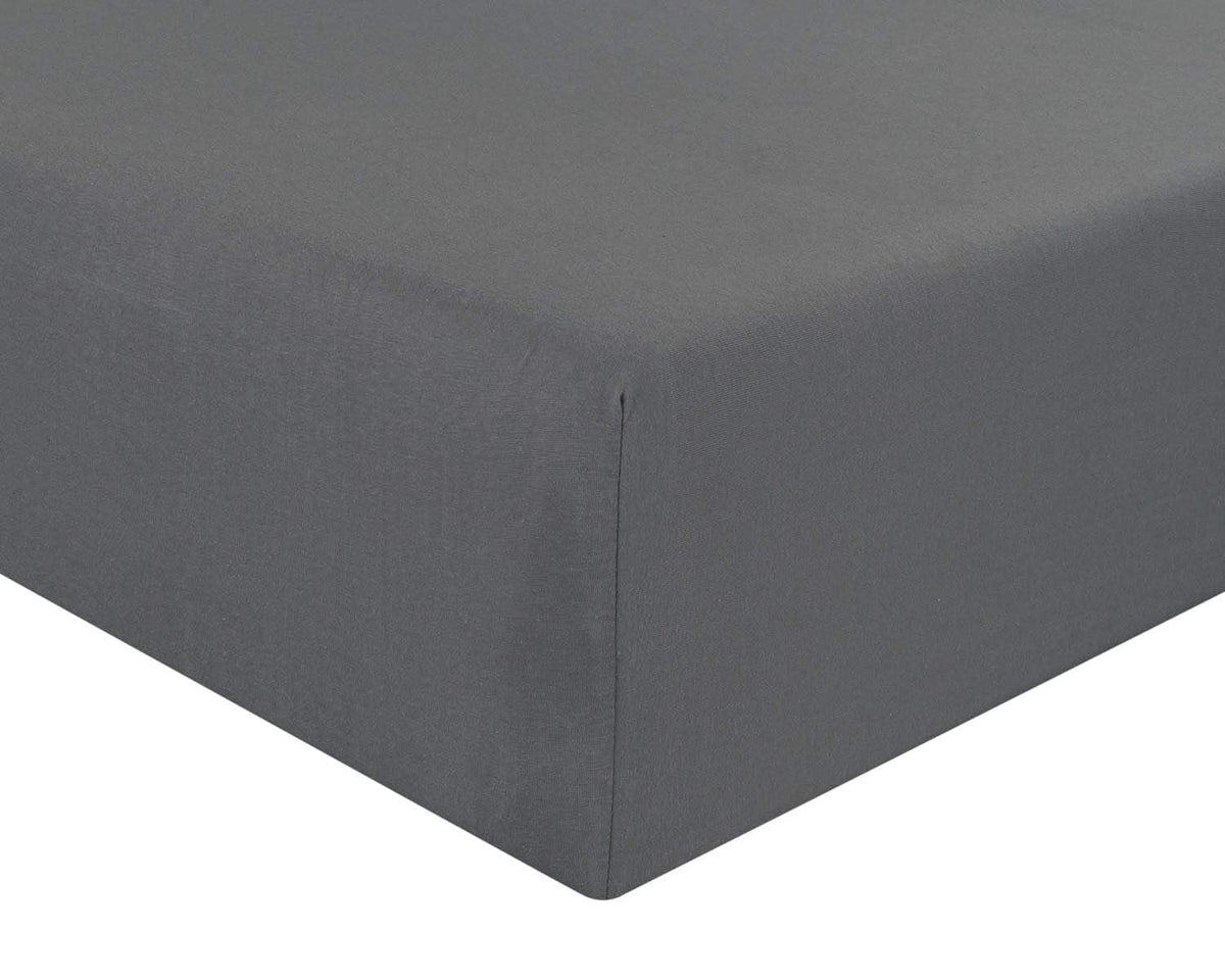 Jersey FItted Sheet - Grey