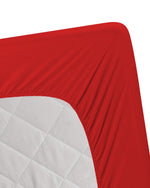 jersey bed fitted mehroon