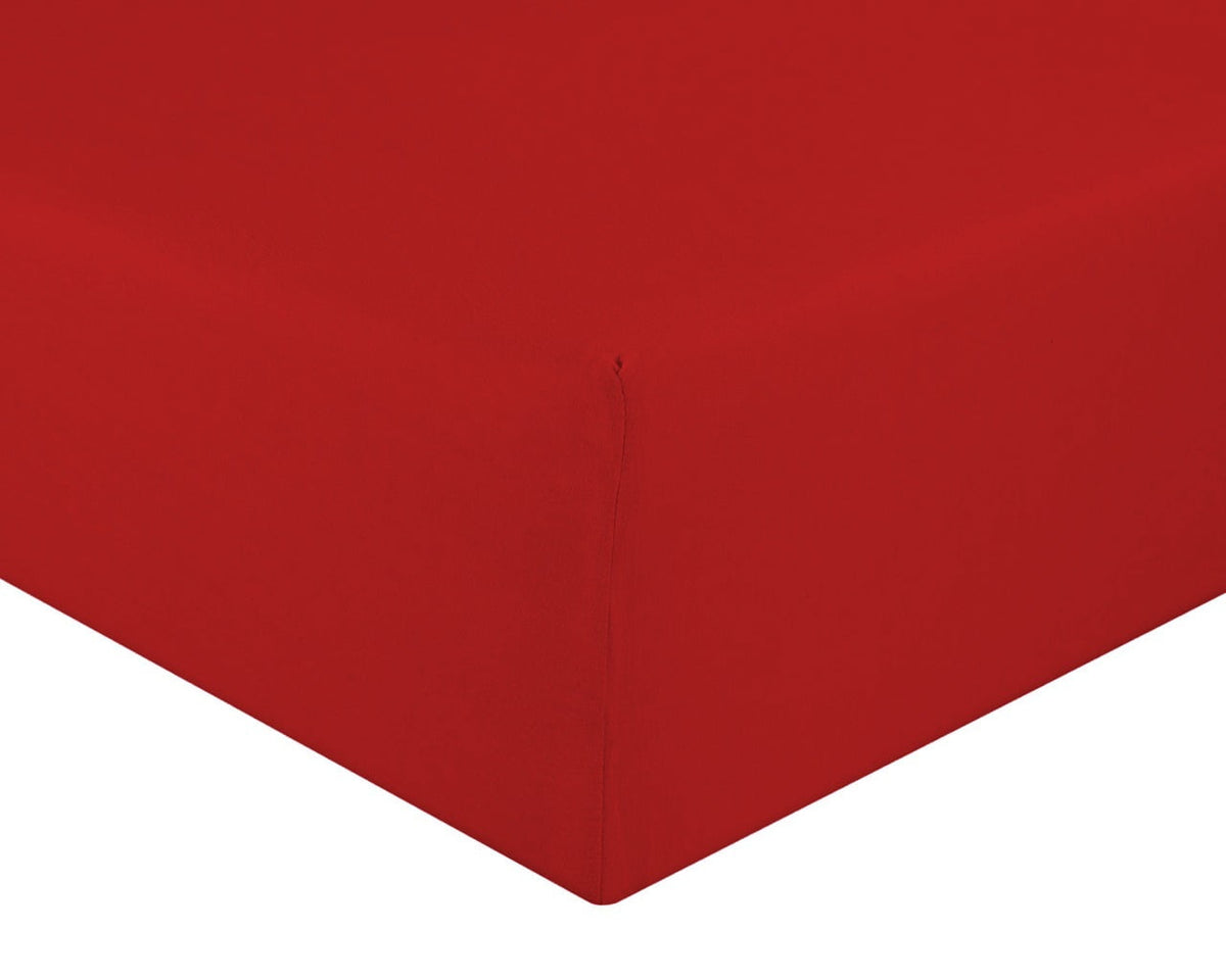 jersey bed fitted mehroon