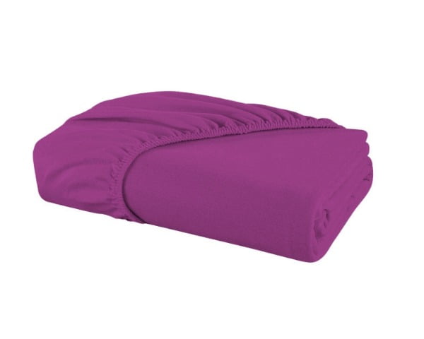 Jersey Bed Fitted- Dark Purple
