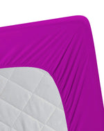 Jersey FItted Sheet - Dark Purple