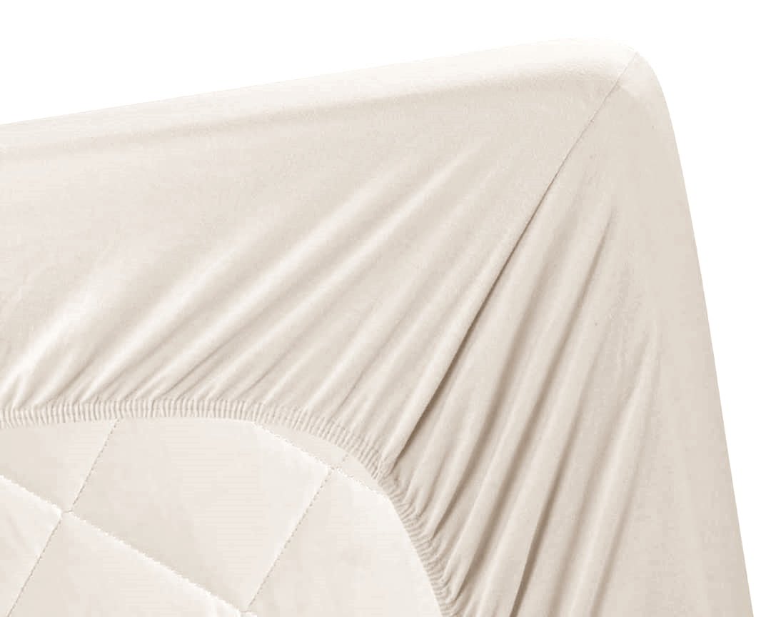 jersey bed fitted skin beige