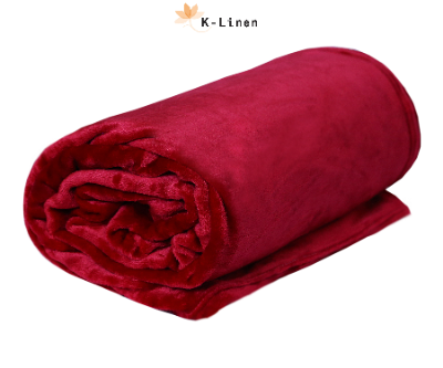 maroon microfiber plush blanket blanket.