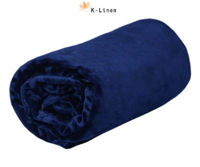 navy blue microfiber plush blanket blanket.