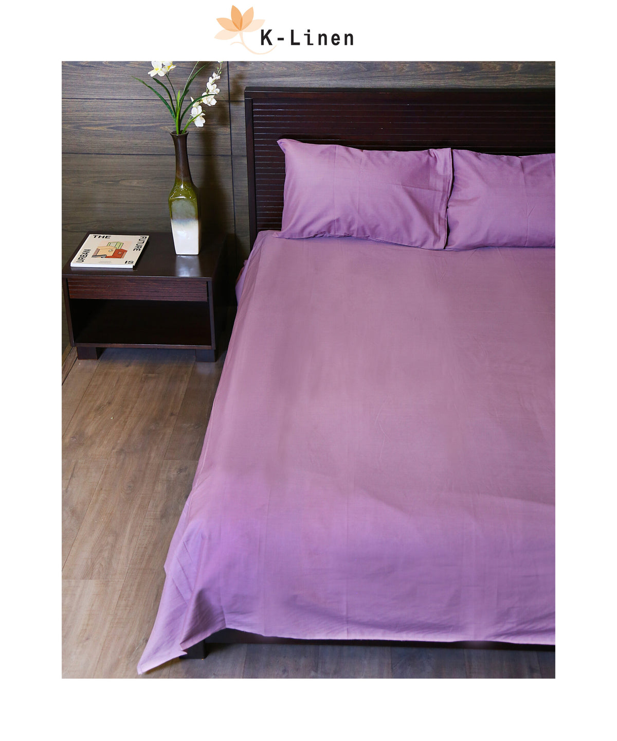 light purple solid bed sheet set 2 bed sheet set.