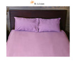 light purple solid bed sheet set 2 bed sheet set.
