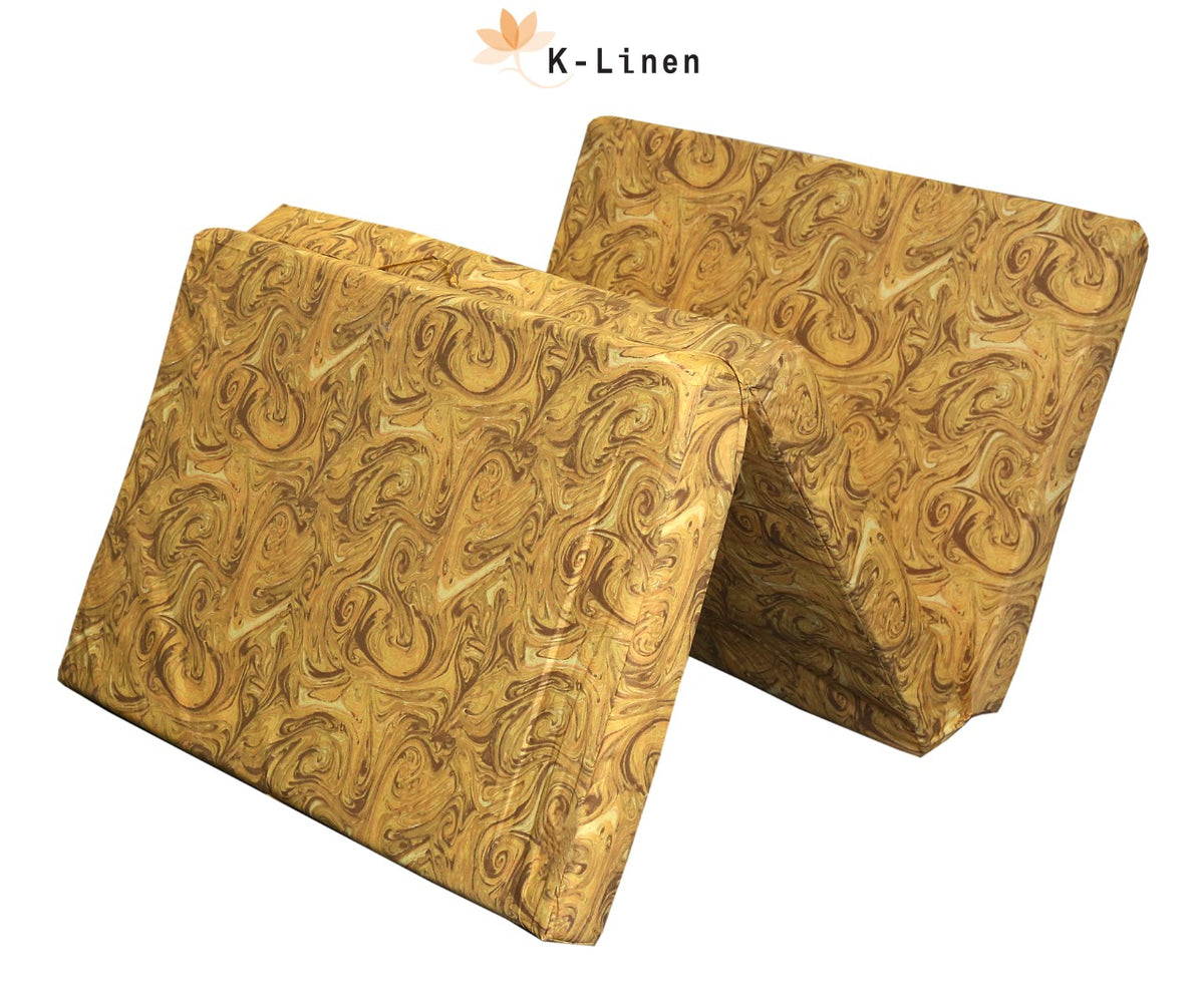 portable mattress yellow texture dining table mat set.