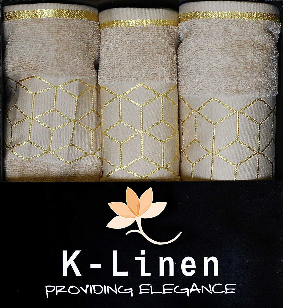 k linen towel set collection premium beige towel.