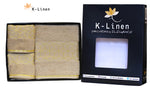 k linen towel set collection premium beige towel.