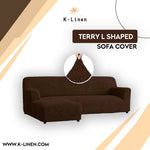 l shape terry sofa cover brown sofa cover.