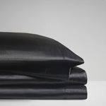 premium satin sheet black
