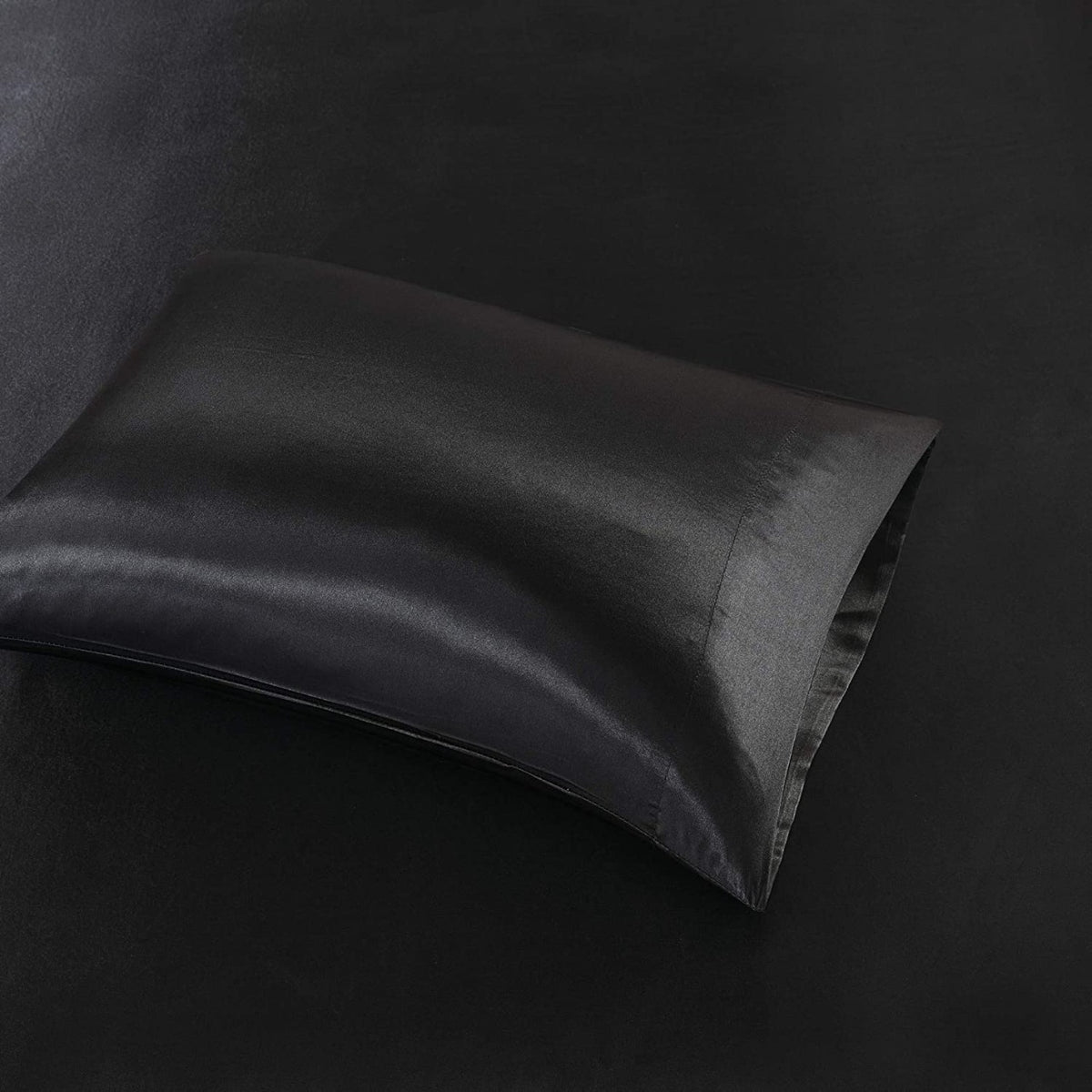 premium satin sheet black