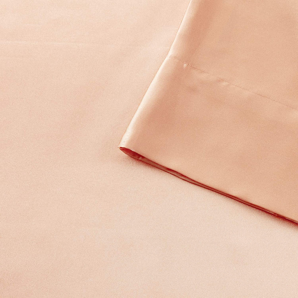 premium satin sheet blush pink