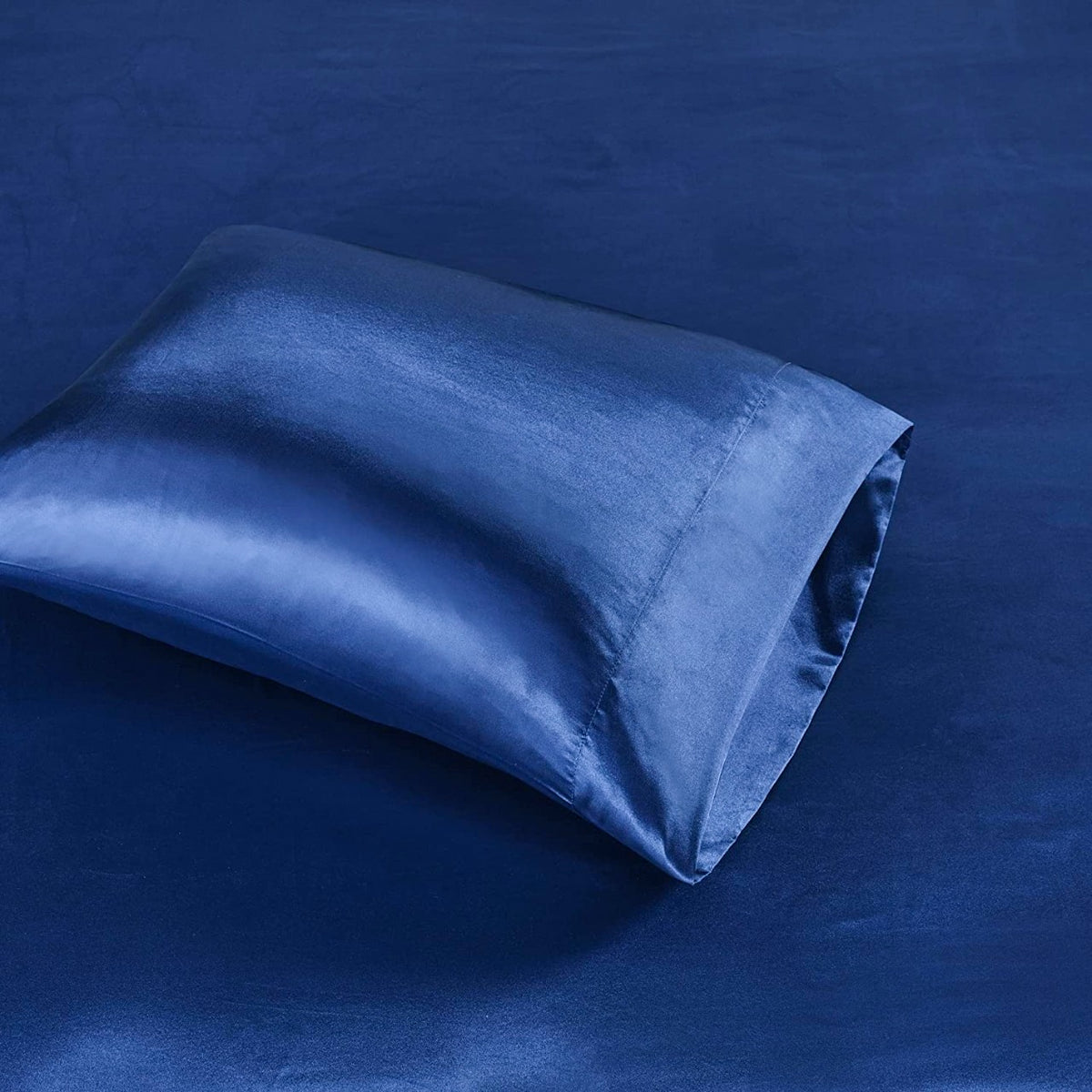 premium satin sheet royal blue