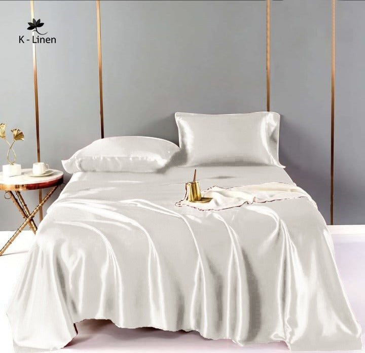 premium satin sheet white 1