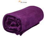 purple microfiber plus blanket blanket.