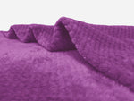waffle fleece blanket bed spread purple blanket.