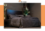 solid bridal bed sheet grey bed sheet.