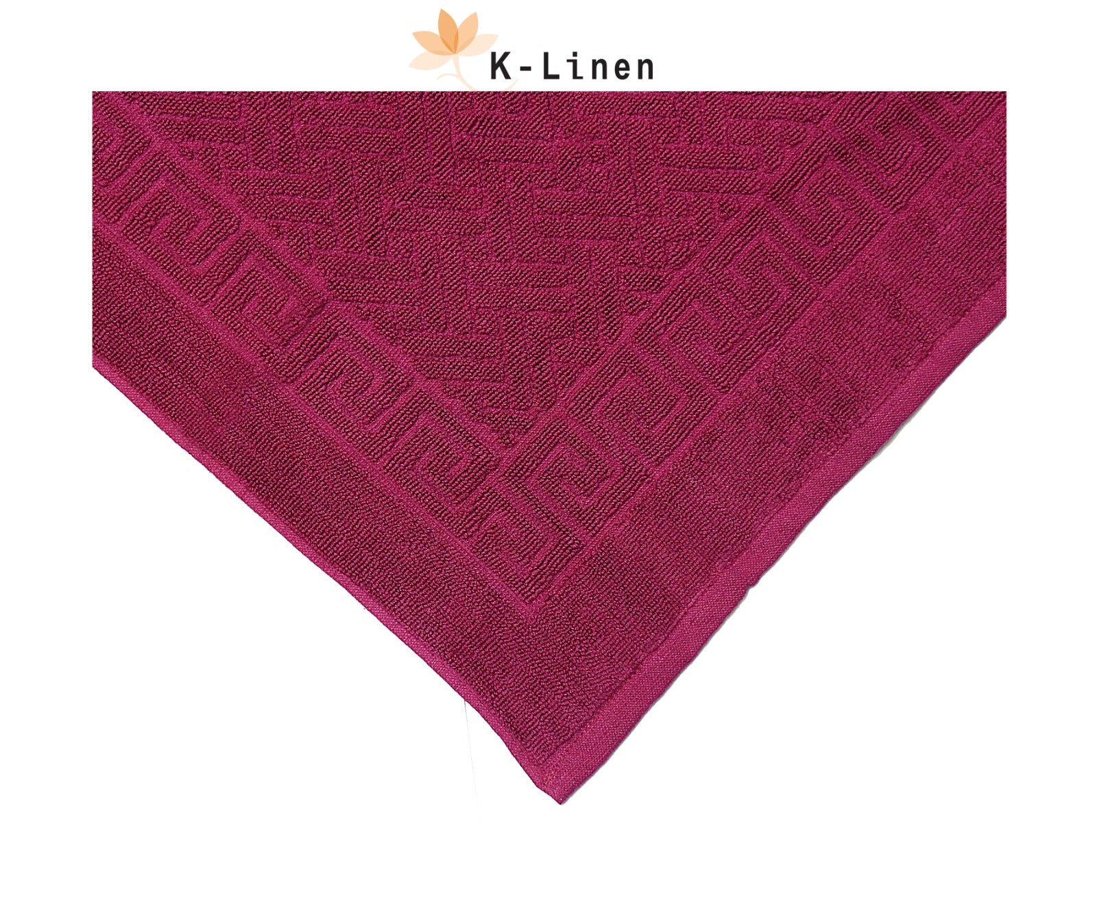 Greek Bath Mat - Red