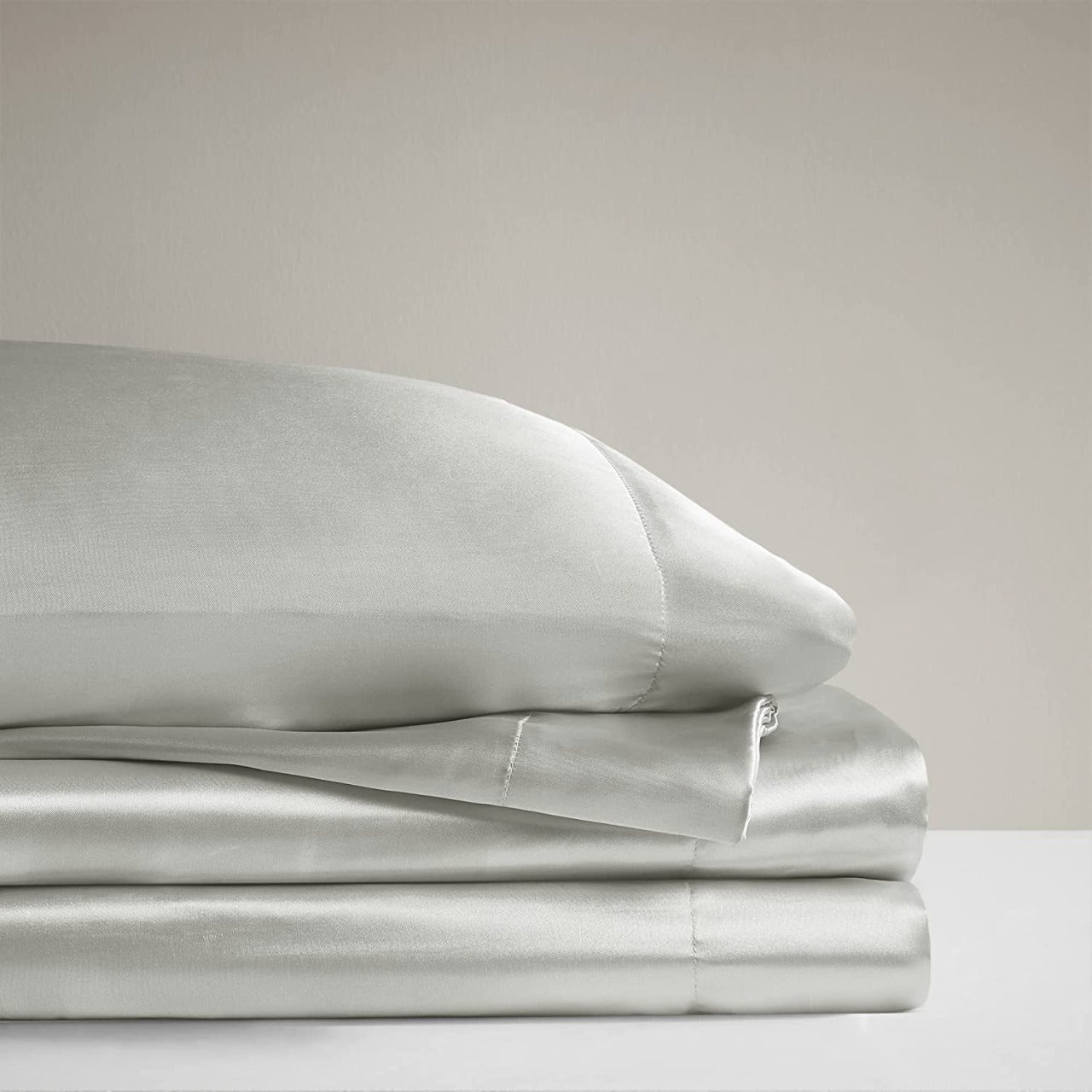 Premium Satin Silk Sheet - Grey