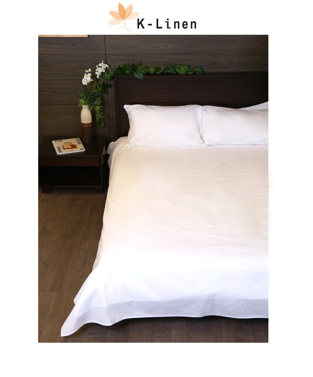 White Dyed Solid Bed Sheet Set
