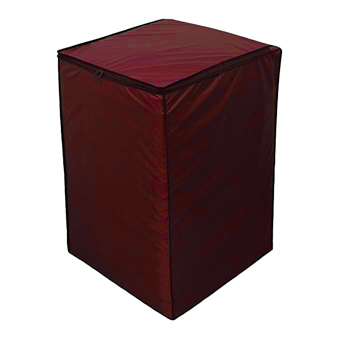 washing machine cover maroon